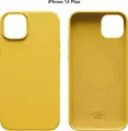Силиконовый чехол COMMO Shield Case для iPhone 14 Plus с поддержкой беспроводной зарядки, Жёлтый
