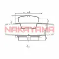 Колодки тормозные дисковые задние Peugeot 207 06- Nakayama HP8665NY
