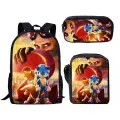 Аниме рюкзак SEGA Соник 3 штуки, 7, about 17 inch