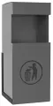 Урна уличная металлическая УП (пристенная) (Серая)