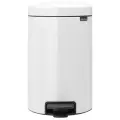 Мусорное ведро Brabantia NewIcon 111969, нержавеющая сталь, 12 л, белое