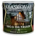 Масло для дерева и фасада Kraskovar Deco Oil Facade Тоскана 2,2л для защиты древесины