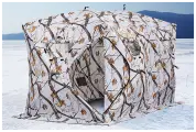 Зимняя палатка HIGASHI Double Winter Camo Comfort Pro 6-местная, для охоты и рыбалки