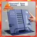 Jianfan Metal Reading Stand, Children's Book Holder, Book Support, Book Clip, Reading Aid, Bookshelf, Desktop Book Stand, Book Holder, Book Rack, Deep Blue