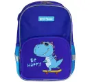 Рюкзак Каляка-Маляка мягки дино 13 л сини 35x25x15 1 отделение, молния, для мальчиков