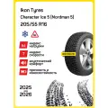 Шина Ikon Character Ice 5 (Nordman 5) 205/55r16 94t xl character ice 5 (nordman 5) tl (шип.), Легковые автомобили Шипованные