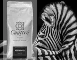 Кофе в зернах CUATTRO Bossa Nova 500 г, арабика 100%, темная обжарка. Для автоматических кофемашин.