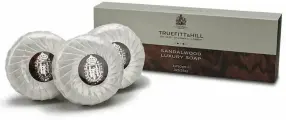 TRUEFITT&HILL Мыло для тела SANDALWOOD 3 шт в подарочной упаковке / Подарок для мужчины