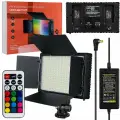 Светодиодная панель со шторками для фотосъемки LED-600 RGB, черный