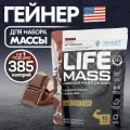 Гейнер для набора мышечной массы Tree of Life MASS gainer высокобелковый, углеводный коктейль, вкус Шоколад, 2.2LB 1000 гр.