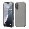 Elago силиконовый чехол для iPhone 16, Soft silicone (Liquid) Medium Grey