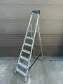 Стремянка алюминиевая c лотком Сарэйли 7 ступени (рабочая высота 3.50м)