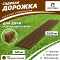 Садовая дорожка Еврогрядка 3 м х 0.3 м, цвет: терракот