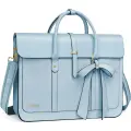 MOSISO Женская сумка для ноутбука из искусственной кожи 13-16 дюймов, Air Blue, 15-16 inch, Унисекс