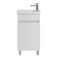 Тумба напольная SanStar Квадро 45 Без раковины для ванной комнаты, белая