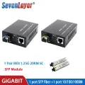 Sevenlayer JYD-2110GSB-SFP Медиаконвертер SFP 1000 Мбит/с with SC 20km module