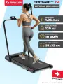 Беговая дорожка электрическая для дома, складная SWOLLEN Compact T4 (1.95 л. с. - до 120 кг - 10 км./ч. - 93 х 39 см)