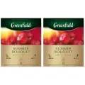 Greenfield Чай травяной Summer Bouquet, 100 пакетиков, 2 уп