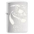 Оригинальная бензиновая зажигалка ZIPPO с покрытием Brushed Chrome, латунь/сталь,серебристая, 38x13x57 мм