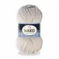 Пряжа Sport wool Nako, жемчужный - 3079, 25% шерсть, 75% премиум акрил, 5 мотков, 100 г, 120 м.
