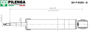Pilenga shp0104g амортизатор подвески для автомобилей зад газ, focus 1