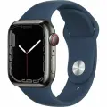 Часы Apple Watch Series 7 41mm Graphite Stainless Steel Case Abyss Blue Sport Band