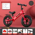 Балансировочный велосипед, степбайк, 12 дюймов, литые колеса EVA, красный, от 2 до 4 лет