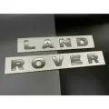 Эмблема багажника и капота Ленд Ровер / надпись Land Rover буквы 40 мм Графит