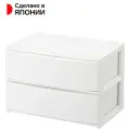 Органайзер для хранения с 2 выдвижными ящиками 39х26.5х26.5 см
