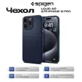 Чехол Spigen на Apple iPhone 15 Pro (ACS06705) Liquid Air / Спиген чехол для Айфон 15 Про накладка, противоударный, с защитой камеры, синий