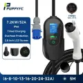 Портативное зарядное устройство для электромобилей Puppyfc, 7,2 кВт, 32 А, тип 2/кабель для быстрой зарядки, IP66, защита от перегрузки, управление Wi-Fi для электромобиля, Type1 7.2KW 5M