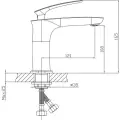 Смеситель для умывальника 26k MIXLINE ML21-04 Elegant
