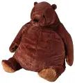 Мягкая игрушка икеа Бурый медведь дьюнгельског, 100 см, коричневый