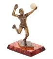 Фигурка 'Волейболистка' (латунь, янтарь)