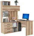 Стол компьютерный Сокол КСТ-14.1Л Левый Дуб Делано Размеры: Высота 1828мм Глубина 1235мм Ширина 1350мм