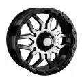 Литые диски LS wheels 1285 7,5x17 6x139,7 ET38 dia 67,1 BKF (цвет: черный+полировка)