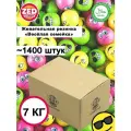 Жевательная резинка Веселая семейка ZED Candy в упаковке 7 кг, 22 мм (для праздников и торговых автоматов)
