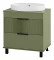 Тумба с раковиной Brevita Enfida 70 (зеленая)