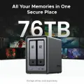 Сетевое хранилище Ugreen NASync DXP2800, поддержка RAID 0/1/JBOD, 8 ГБ RAM
