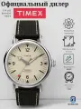 Наручные часы TIMEX, бежевый, черный, серебряный
