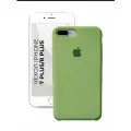 Apple iPhone 8 Plus / 7 plus, 7+, 8+, зелёный чехол, эпл айфон 8 плюс , 7 плюс Silicone case, замша