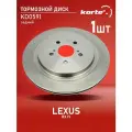 Тормозной диск Kortex для Lexus Rx IV 15- зад. OEM 4243148090, KD0591