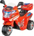 Электро мотоцикл для детей красный с багажником, цвет красный, чёрный
