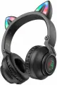 Беспроводные наушники BOROFONE Cat Ear BO18, с микрофоном, складные, черные