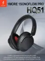 1MORE HQ51 накладные Bluetooth наушники SonoFlow Pro с двойной сертификацией Gold, 100 часов работы, активное шумоподавление, игровые и музыкальные наушники.