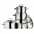 Набор посуды WMF Provence Plus 5 предметов, диаметр 16/16/20/20/24 см, объем 1,4/1,9/2,5/3,3/5,7 л подходит для всех типов плит