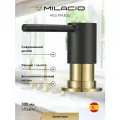 MILACIO Дозатор для моющего средства Ultra (MCU.934. BGD) чёрно-золотой