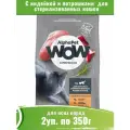 AlphaPet WOW корм сухой для стерилизованных кошек с индейкой и потрошками 2уп по 350г