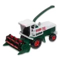 Игрушка Welly, модель комбайна с жаткой с инерц. мех, зеленый