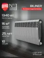 Радиатор биметаллический Royal Thermo BILINER B 350 Серебристый - 10 секц